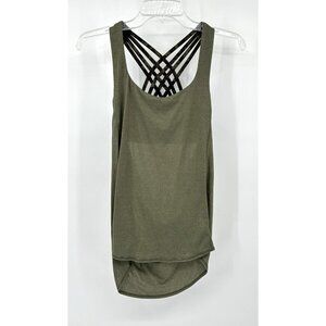 Olive Green Strappy Back Women's Top